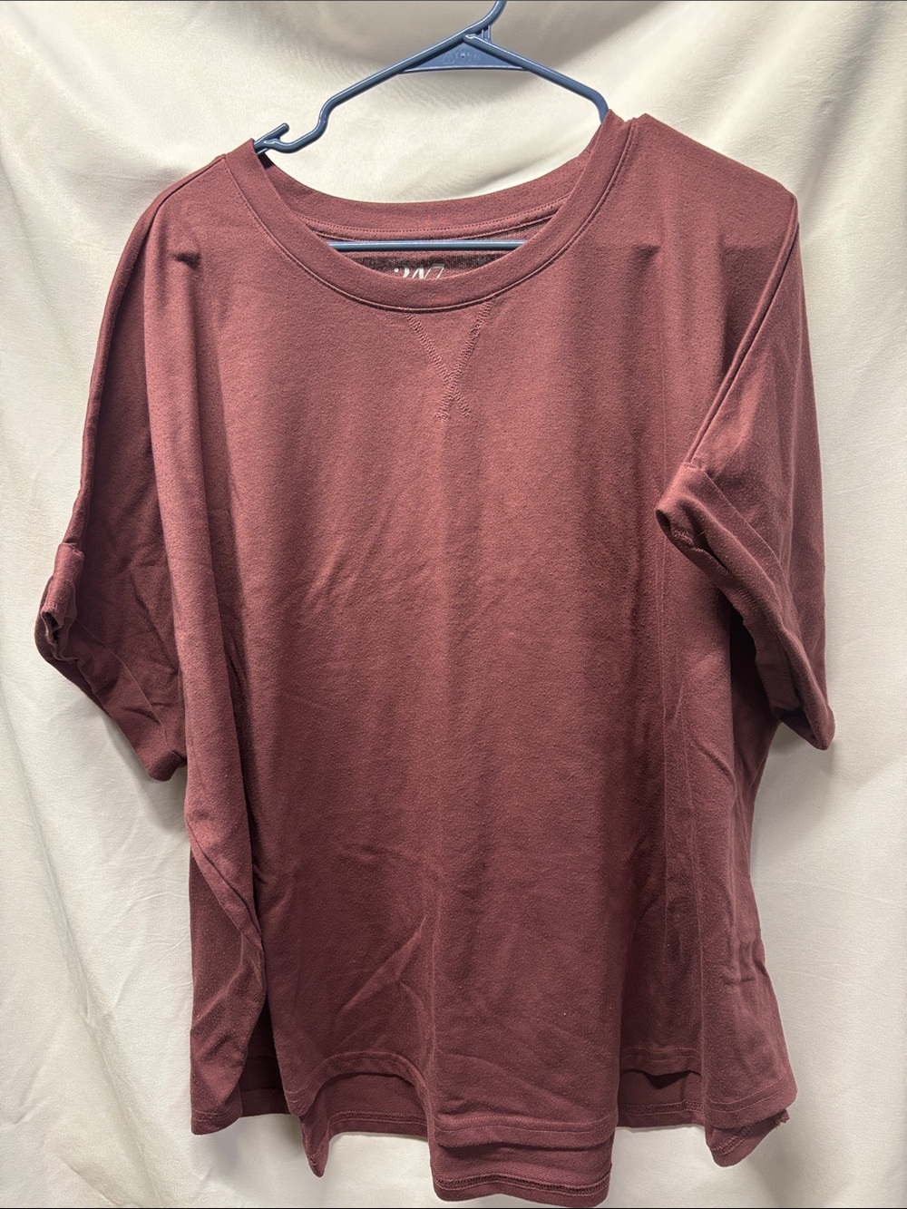 Maurices 24/7 - 5 Pack Casual Crewneck Tops in Green, Forest, Rust & Burgundy - Picture 3 of 8